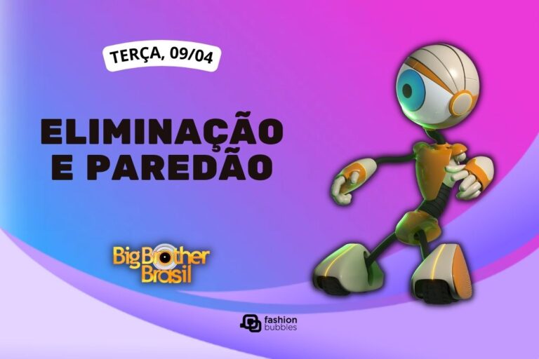 fundo roxo com ilustração de robô ao lado de que horas começa o BBB 24 hoje, 09/04