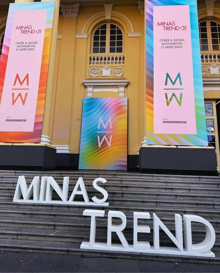 entrada principal do Minas Trends 31 pronta para receber a 31ª edição do Minas Trend