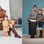 Montagem com duas fotos de campanha de Dia das Mães, das marcas Luz da Lua e Malwee
