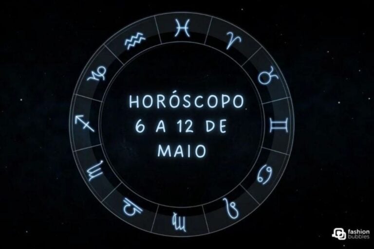 imagem com o texto "Horóscopo 6 a 12 de maio de 2024"