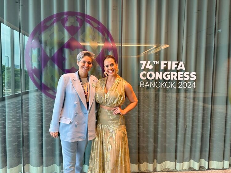 Animale veste Seleção Brasileira de Futebol Feminino em cerimônia de candidatura para a copa de 2027