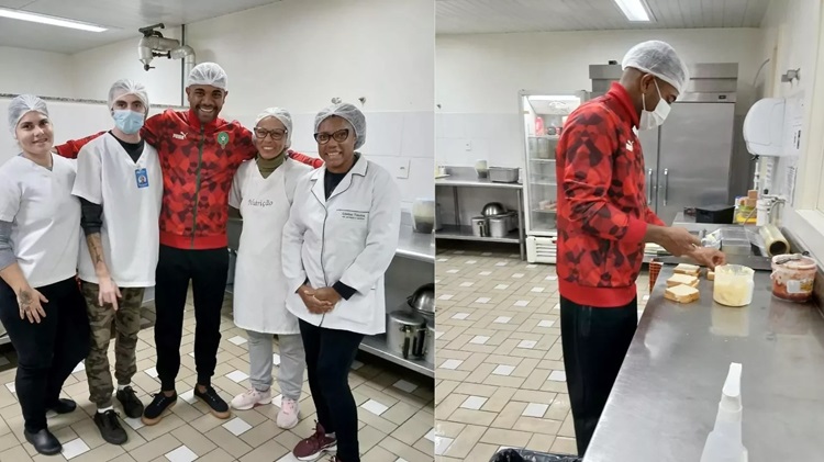 Davi Brito cozinha para vítimas em Rio Grande do Sul