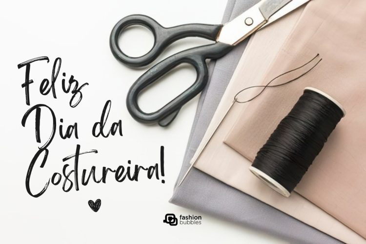 Cartão de feliz Dia da Costureira