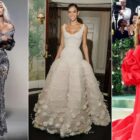 montagem com 3 looks do Met Gala 2024: Kim Kardashian, Bruna Marquezine e Shakira