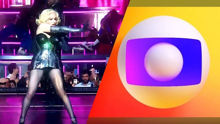 Show de Madonna terá será transmitido pela Globo a partir das 21h45. Fonte: Globo