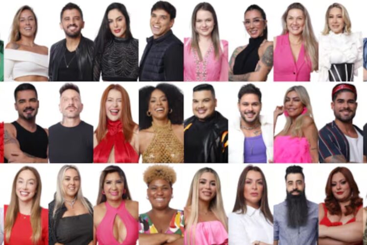 Montagem com fotos de alguns dos participantes na ª Zona de Risco de A Grande Conquista 2