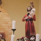 Imagem de São Cristóvão em igreja