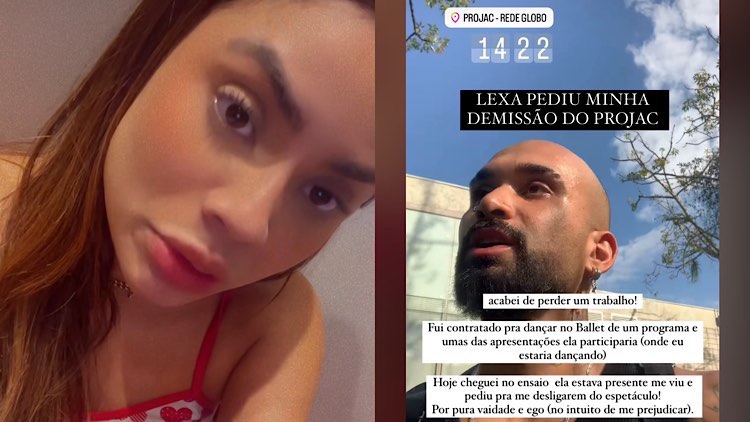 Gabriel Felinto, ex-bailarino de Lexa (e também apontado como ex-affair)é impedido de dançar na final do Dança dos Famosos da Globo.