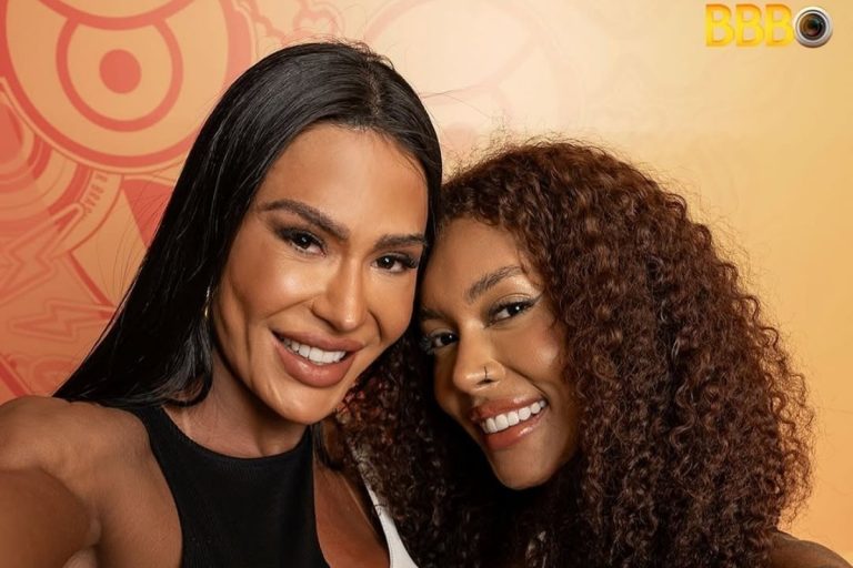 Foto de Gracyanne e Giovanna, participantes do BBB 25 que decidiram sobre o prêmio
