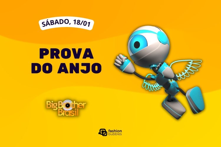 Fundo laranja com foto do Robbb e que horas começa o BBB 25 hoje, 18/01