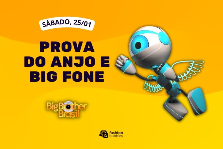 Fundo laranja com foto do Robbb e que horas começa o BBB 25 hoje, 25/01