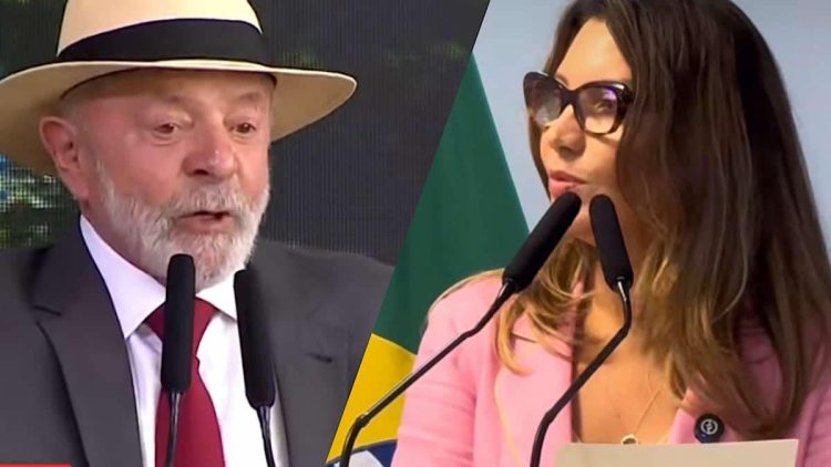 Janja se incomoda com fala em tom machista de Lula.