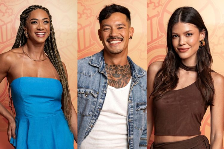 Aline, Gabriel e Vitória no BBB 25