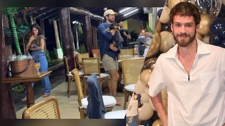 Bruna Marquezine não curtiu excesso de bebidas alcóolicas na festa do namorado, João Guilherme, na fazenda do sogro, Leonardo.