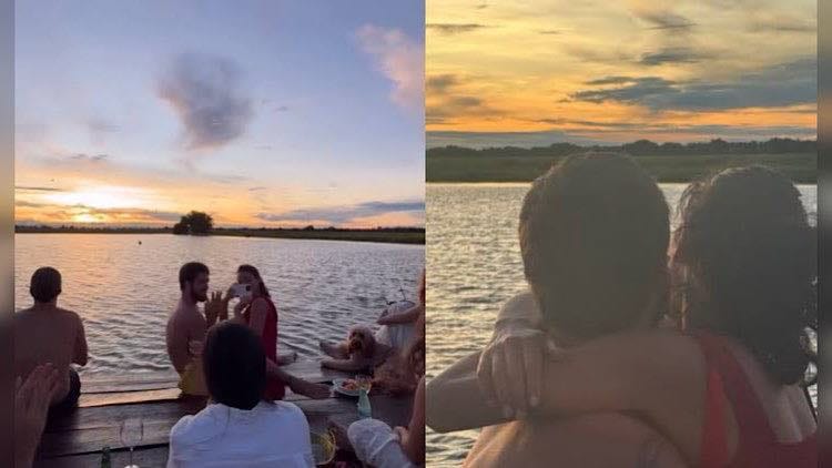 Bruna Marquezine não curtiu excesso de bebidas alcóolicas na festa do namorado, João Guilherme, na fazenda do sogro, Leonardo.