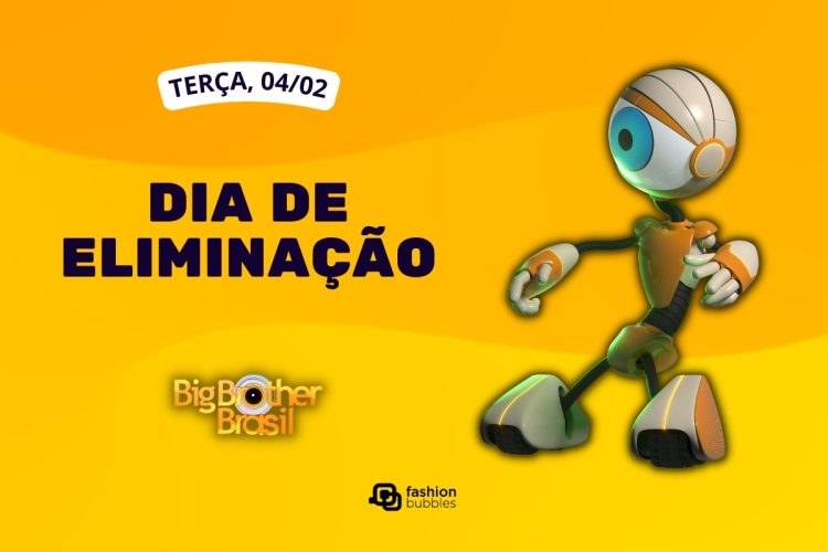 Fundo laranja com foto do Robbb e que horas começa o BBB 25 hoje, 04/02