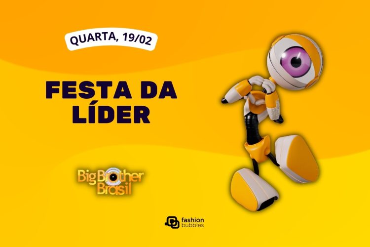 Fundo laranja com foto do Robbb e que horas começa o BBB 25 hoje, 19/02