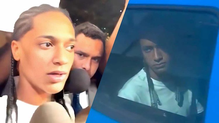 Oruam é preso após dar cavalo de pau em frente a viatura da polícia.