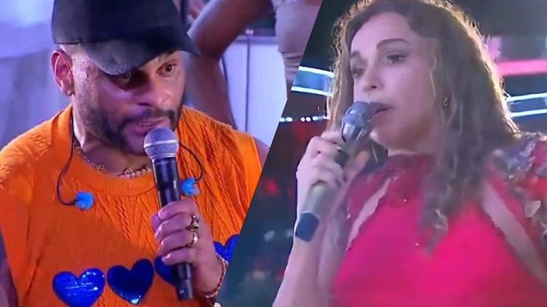 Daniela Mercury e Tony Salles se estranharam durantes apresentação no Carnaval de Salvador.