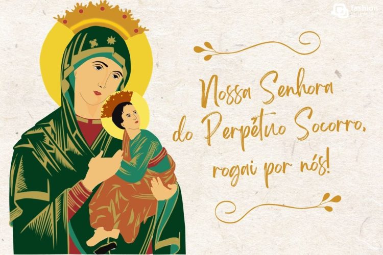 Cartão virtual para o Dia de Nossa Senhora do Perpétuo Socorro