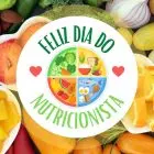 Cartão virtual com frase de feliz Dia do Nutricionista