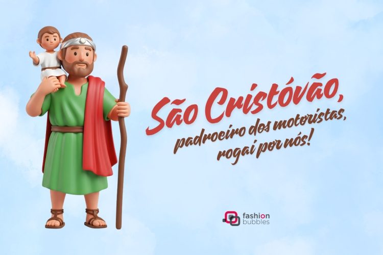 Cartão virtual com frase de Dia de São Cristóvão