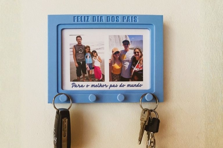 Porta-chaves para dar de lembrancinha no Dia dos Pais