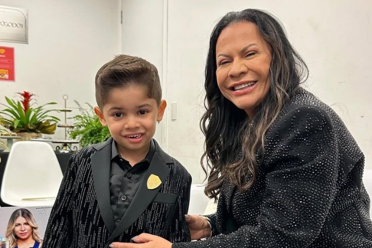 Foto de Léo e Dona Ruth, filho e mãe de Marília Mendonça