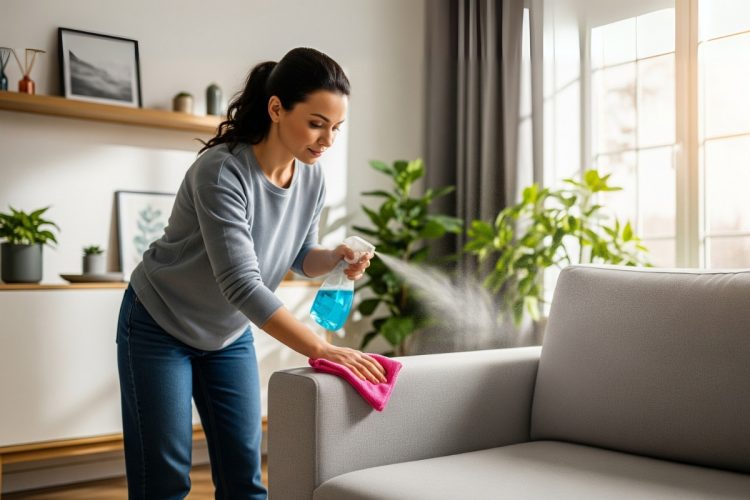 Como limpar sofá de tecido com misturinha caseira e deixá-lo novo em minutos!