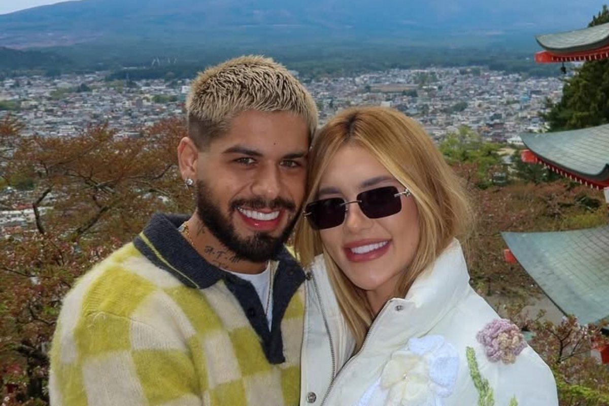 Foto de Zé Felipe e Virginia Fonseca em viagem antes da separação