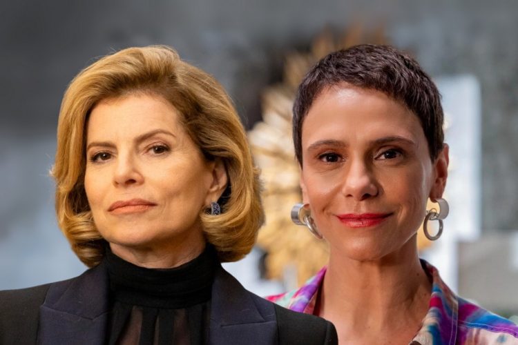 Foto das personagens de Vale Tudo Odete Roitman e Celina Junqueira, irmãs com estilos diferentes