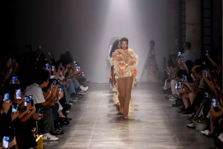 Foto de modelos no desfile da Sou de Algodão no SPFW N58