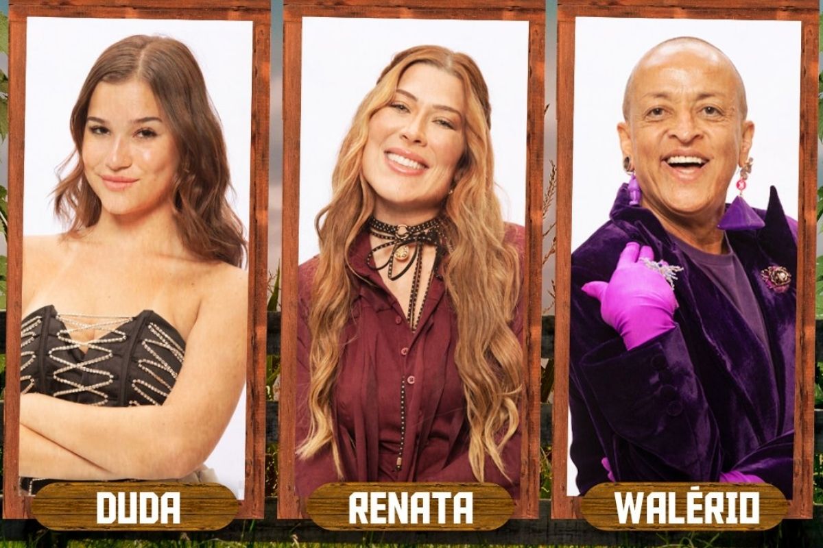 Duda, Renata e Walério em A Fazenda