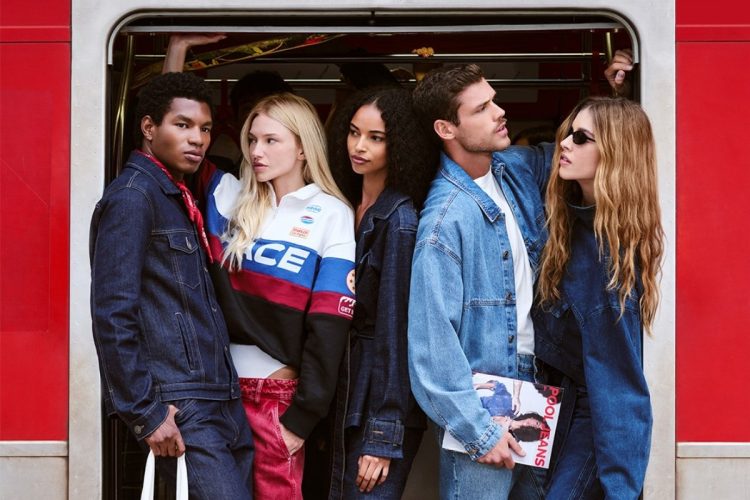 5 modelos em campanha da POOL JEANS