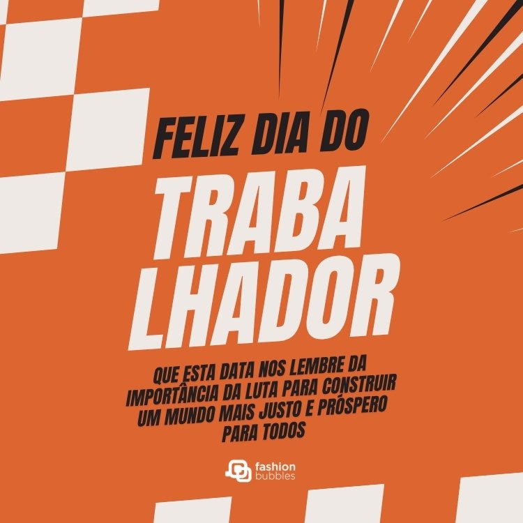 Frase de luta para feliz Dia do Trabalhador