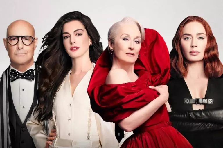 Personagens de O Diabo Veste Prada antes e depois