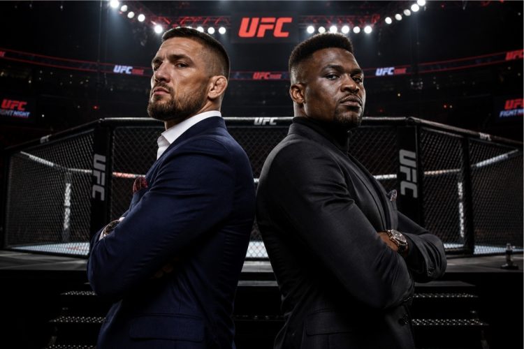 Foto de dois lutadores mostrando o estilo do UFC