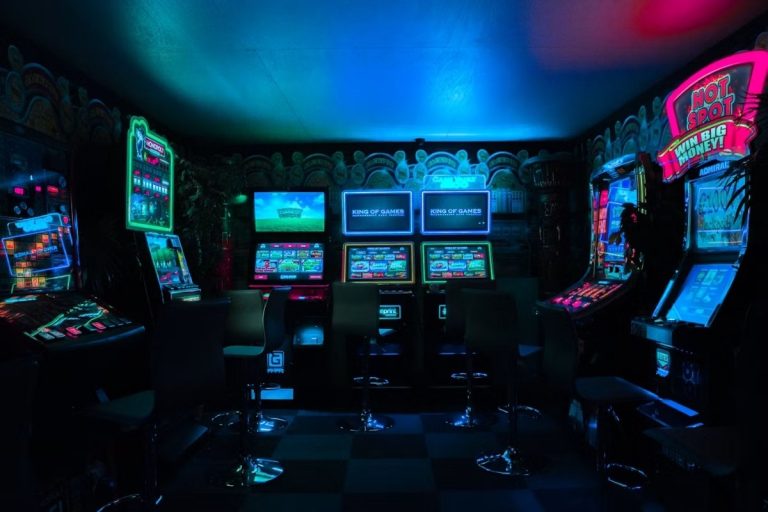 Máquinas de um crypto casino