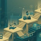 Ilustração representando cassino com criptomoedas