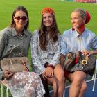 Três amigas influencers na Semana de Moda de Copenhague