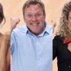Giovanna, Sérgio e Stephanie em A Fazenda 18