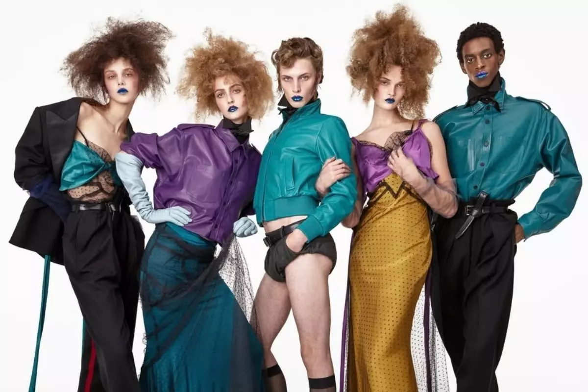 Modelos na campanha da coleção da Zara em collab com o estilista John Galliano