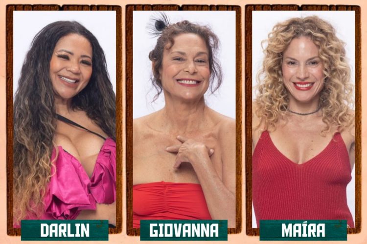 Darlin, Giovanna e Maíra em A Fazenda 18